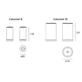 Specification Image for Artemide Architectural Calumet LED Exterior Ceiling Light