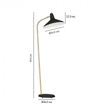 Specification image for Gubi G-10 Floor Lamp