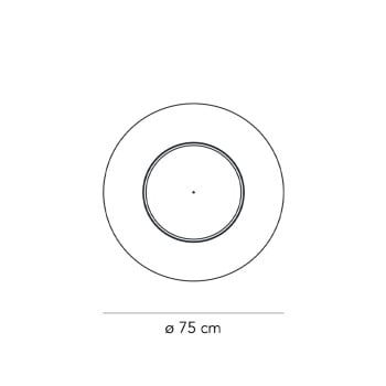 Specification Image for Fontana Arte Lunaire LED Ceiling / Wall Light