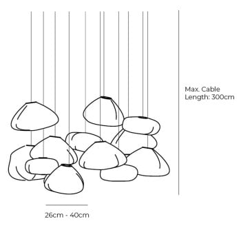Specification Image for Bocci 73 Series Chandelier