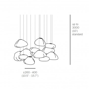 Specification image for Bocci 73 Series Chandelier