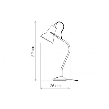 Specification image for Anglepoise Original 1227 Mini Table Lamp