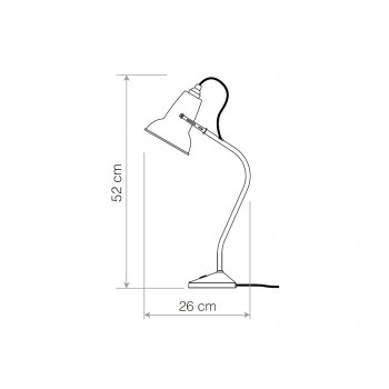 Specification image for Anglepoise Original 1227 Mini Table Lamp