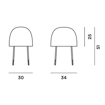 Specification image for Foscarini Kurage Table Lamp