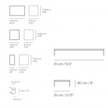 Specification image for Muuto Stacked Storage System