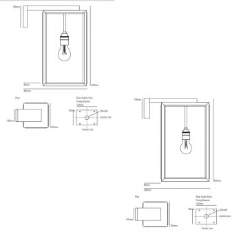 Original BTC Portico Wall Light Specification