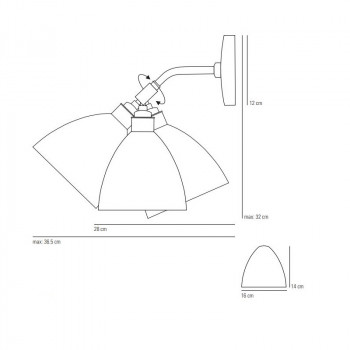 Original BTC Task Short Wall Light Specification