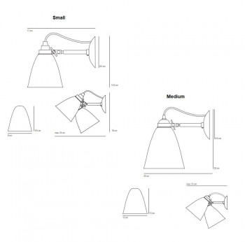 Original BTC Hector Dome Wall Light Specification