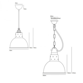 Original BTC Spun Reflector Pendant Specification