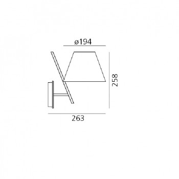 Specification image for Artemide La Petite Wall Light