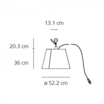 Specification image for Artemide Tolomeo LED Outdoor Hook