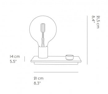 Specification image for Muuto Control Table Lamp