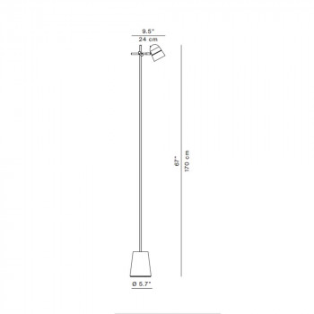 Specification Image for Luceplan Counterbalance Floor Lamp