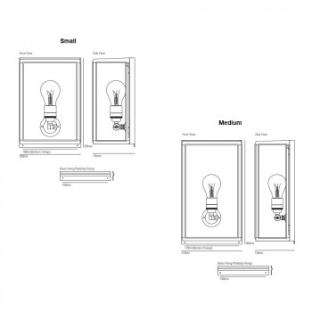 Original BTC Box Wall Light Specification