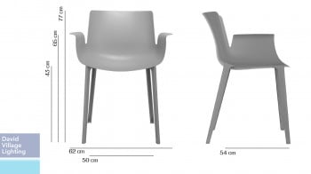 Specification image for Kartell Piuma Chair 