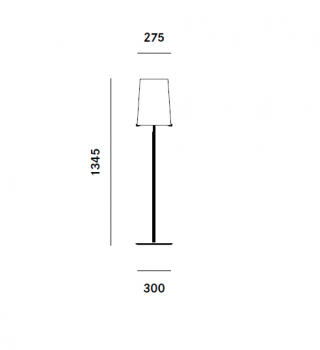 Specification image for Prandina Sera Floor Lamp