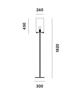 Specification image for Prandina CPL F1 Floor Lamp