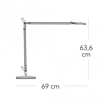 Specification image for Fontana Arte Volée LED Table Lamp