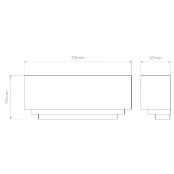 Specification Image for Astro Amalfi 315 Wall Light