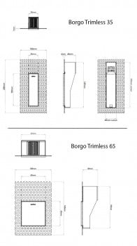 Specification image for Astro Borgo Trimless LED Recessed Light