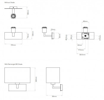 Specification image for Astro Park Lane Grande Wall Light