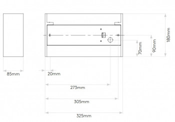 Specification image for Astro Pella 325 Wall Light