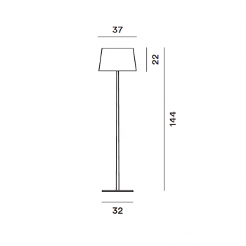 Specification image for Foscarini Lumiere XXL Floor Lamp