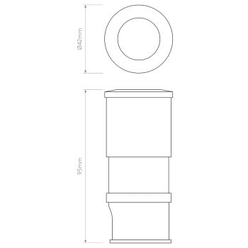 Specification Image for Astro Terra 42 LED Bathroom Light