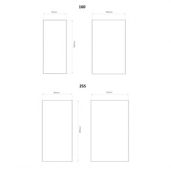 Specification image for Astro Oslo LED Wall Light