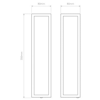 Specification Image for Astro Salerno Exterior Wall Light 