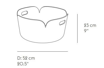 Specification image for Muuto Restore Round Basket