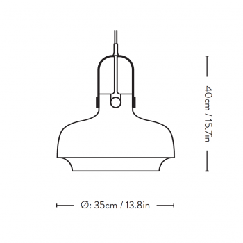 Specification image for &Tradition Copenhagen SC7 Pendant