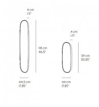 Specification image for Muuto Framed Mirror 