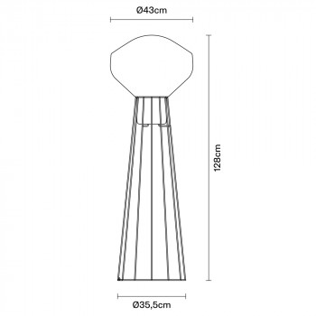 Specification Image for Fabbian Aerostat Floor Lamp