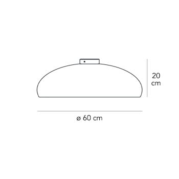Specification Image for Fontana Arte Pangen Ceiling Light