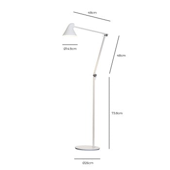 Specification Image for Louis Poulsen NJP LED Floor Lamp