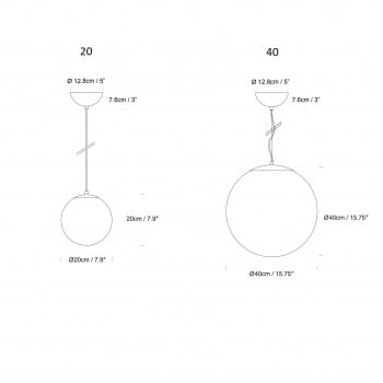 Specification image for Innermost Drop Pendant Light