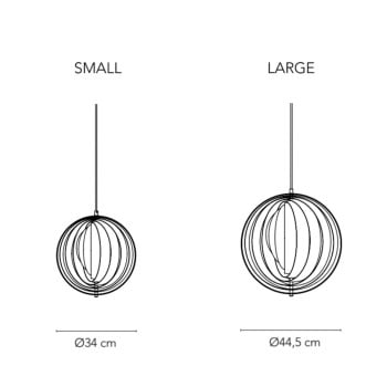 Specification Image for Verpan Moon Pendant