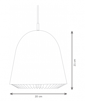 Specification image for Le Klint Cache 155 Pendant Light