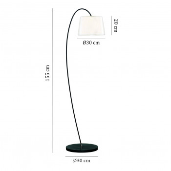 Specification image for Le Klint Snowdrop 320 Floor Lamp