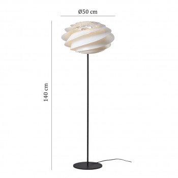 Specification image for Le Klint Swirl Floor Lamp