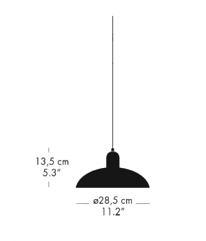 Specification image for Fritz Hansen Kaiser Idell 6631 Pendant