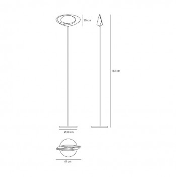 Specification image for Artemide Cabildo LED Floor Lamp