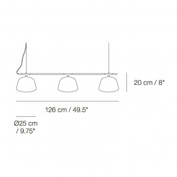 Specification image for Muuto Ambit Rail Suspension