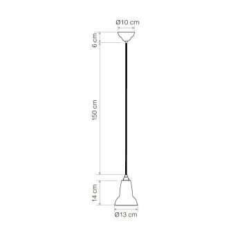 Specification image for Anglepoise Original 1227 Mini Ceramic Pendant
