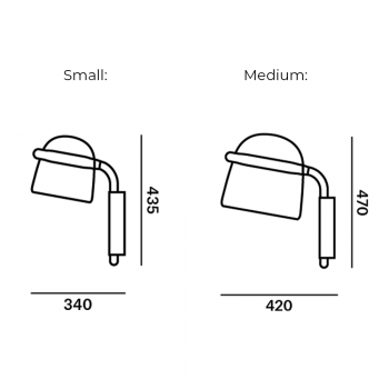 Specification Image for Brokis Mona LED Wall Light