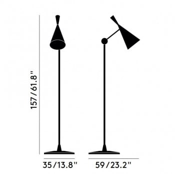 Specification image for Tom Dixon Beat Floor Lamp