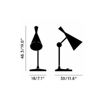 Specification Image for Tom Dixon Beat Table Lamp
