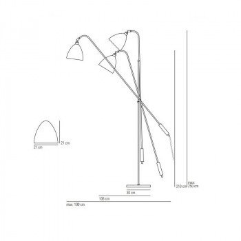 Original BTC Task Overreach Floor Lamp Specification