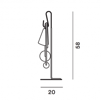 Specification Image for Foscarini Filo Table Lamp